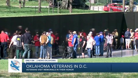 Oklahoma veterans visit memorials in their honor