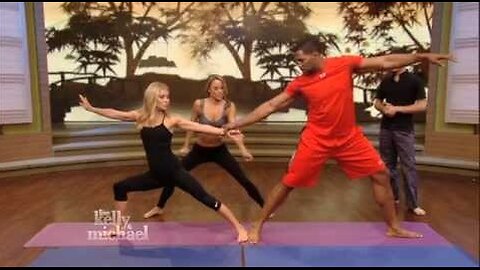 Kelly and Michael's Fitness Challenge -- Acro Yoga -- "LIVE with Kelly and Michael"