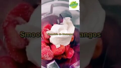 Smoothie de 🍓 morangos #shorts #health