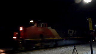 CN 2957, CN 8803, CN 3965 & UP 8961 DPU Locomotives Eastbound Manifest Train In Ontario