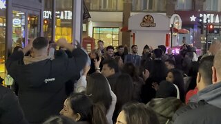 Leicester Square Mob dance on Bollywood Punjabi MC