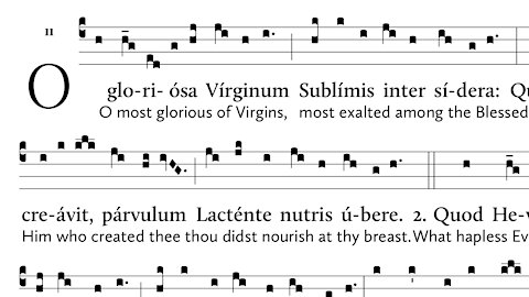 O Gloriosa Virginum - Lauds hymn from the Little Office
