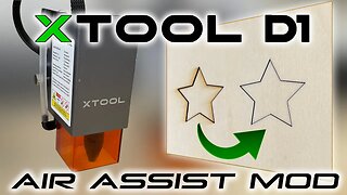 xTool D1 Laser engraver and cutter Air Assist Mod