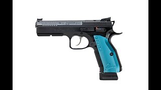 CZ SHADOW 2 OPTICS READY 9MM PISTOL WITH BLUE GRIPS, BLACK - 91251