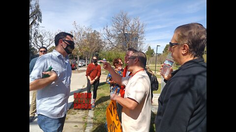 Burbank Councilman Confronted by Protesters at the park