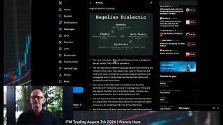 Hegelian Dialectic | "Thesis, Antithesis & the End Result Is the Synthesis Through the Middle That They Sought All Along. Very Good At Giving You Left Argument, Right Argument..Wings of the Same Bird." - Francis Hunt (8/7/24)