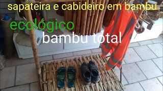 como fazer sapateira e arara de roupas @bambu total