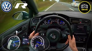 Volkswagen Golf MK7 R (380HP) POV Drive on Autobahn