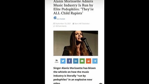 Alanis Morissette Admits Music Industry Is Run by Elite Pedophiles