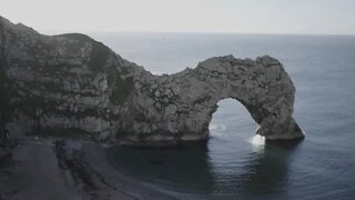 Durdle Door Jump Raw Clip 200ft #shorts