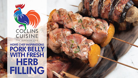 Home Chef Inspirations - Pork Belly with Fresh Herb Filling with Chef Jonathan Collins