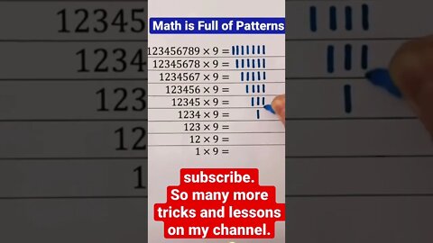 Important multiplication patterns in math