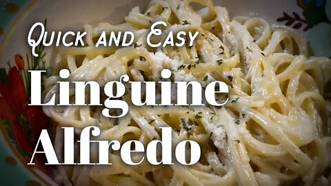 Alfredo Sauce Quick and Easy - Linguine Alfredo / Fettuccine Alfredo (5 ingredient sauce!)