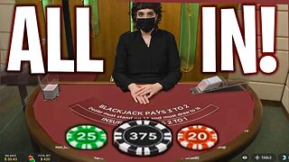 INSANE ALL IN ON BLACKJACK LEADS TO HUGE WIN (PROFIT)