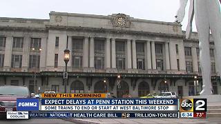 Weekend track work means delays at Penn Station