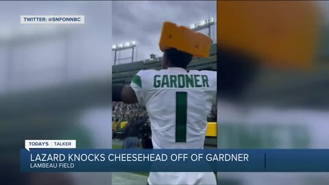 Today's Talker: Packers’ Lazard knocks cheesehead off Jets player
