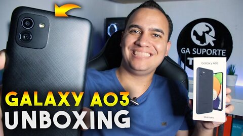 GALAXY A03 - com BOM DESEMPENHO, mas será que vale a pena? Unboxing e Impressões