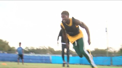 Former USF defensive back KJ Sails keeps pro football dream alive