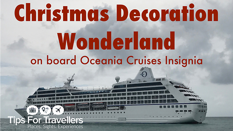 Christmas Decorations on Oceania Cruises Cruise Ship