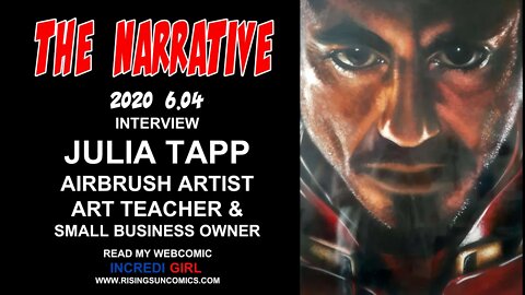 #AirBrush #Art #QuarantineThe Narrative 2020 6.04 Artist/Tutor & Small Business owner, Julia Tapp.