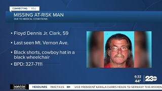 Bakersfield police search for missing at-risk man