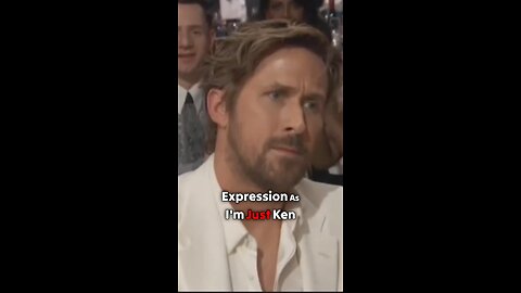 Ryan Gosling has perplexed expression as 'I'm Just Ken' wins