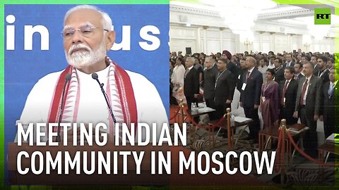 Modi meets members of Indian diaspora in Russia