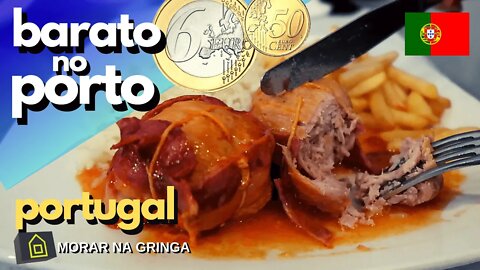 É BARATO COMER POR MENOS DE 7 EUROS NO PORTO EM PORTUGAL ? VIVER EM PORTUGAL MORAR EM PORTUGAL