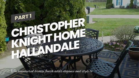 Christopher Knight Home Hallandale Outdoor Cast Aluminum Dining Set for Patio or Deck, 5-Pcs Se...