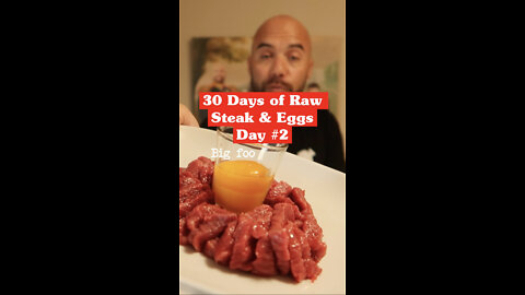 Day 2 🥩🐣 RAW Steak & Eggs 30 Days Challenge What I Eat Keto Carnivore Diet Weight Loss