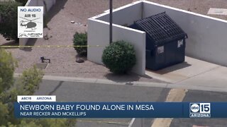 Newborn baby found alone in Mesa
