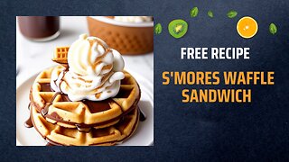 Free S'mores Waffle Sandwich Recipe 🔥🍫