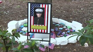 Florida elementary school re-dedicates 'Warrior Garden' to honor fallen marine