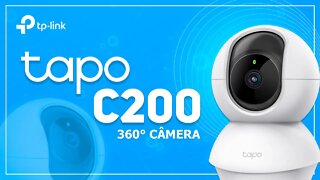 TP Link Tapo C200 - Câmera 360° Super Completa!! Unboxing e Testes