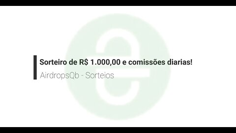 Finalizado - Sorteio - R$ 1.000,00