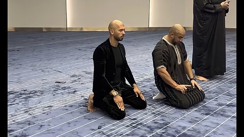 Andrew Tate Performing Islamic Prayer With Tam Khan in Dubai