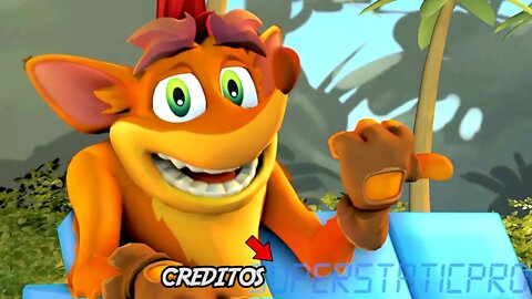 COCO fica REVOLTADA jogando CRASH BANDICOOT 4 - ANIMAÇÃO