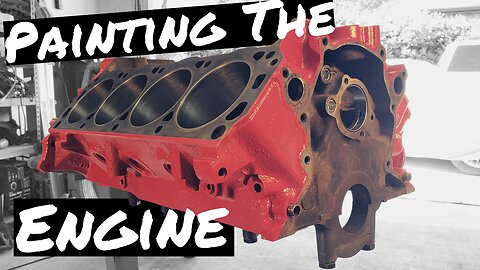 Black Widow Mustang Turbo Build Pt 9 : Painting The Engine
