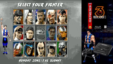 Mortal Kombat 3 (Sega Genesis) - Sub-Zero play through