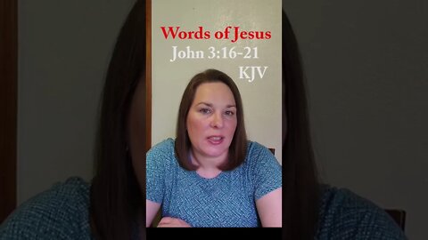 Words of Jesus Christ John 3:16 For God so Loved the World #shorts #jesus #jesussaves