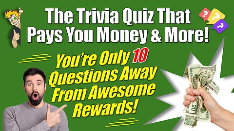 Quiz #2 - The Trivia Quiz That Rewards You! 💰 CashAbleFun.com's Daily Trivia Payout Game!