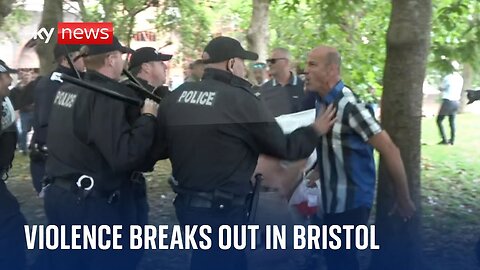 UK protests: Violence breaks out in Bristol and Hull