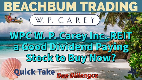 WPC | W. P. Carey Inc | REIT | a Good Dividend Paying Stock to Buy Now?