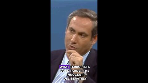 netanyahu describes what terrorism is - basically an introduction to israel