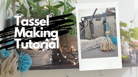 Tassel tutorial for basket or purse
