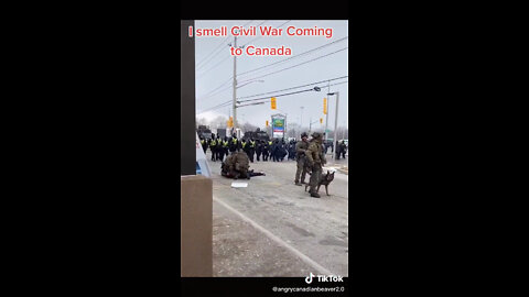 Heavily Armed War Criminal Cops With Dogs Persecuting Peaceful Protesters