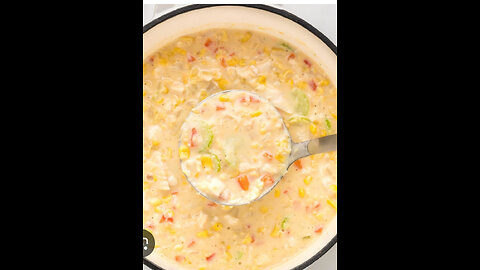 Corn chowder soup!