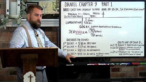 Daniel 9:1 to 23 Daniel's Confession and Lamentation