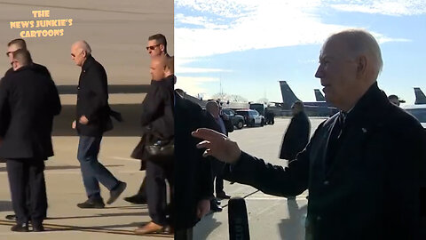 Half-jogging confused Biden: "I'm not gonna comment on a court case!.. ("Are we expecting a hostage deal anytime soon?") Yes... Wait. Where?"