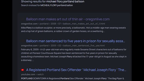 Portland's Balloon Man A Sex Offender - Michael Joseph Flory